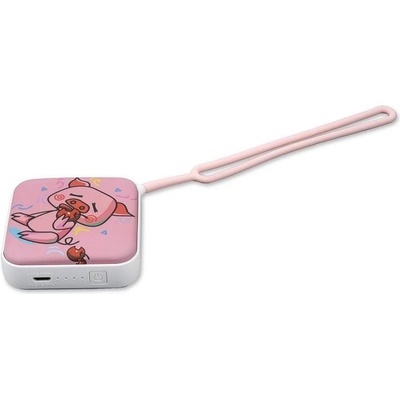 4smarts Hand Warmer 2000 mAh Piggy - джобна външна батерия с фенер и нагревател за ръце (розов)