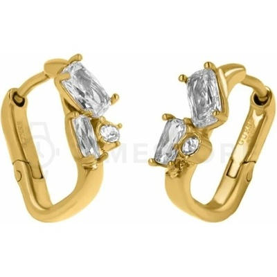 Guess Trblietavé oválne náušnice z ocele Chandelier JUBE05361JWYGT/U