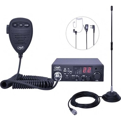 PNI PNI-PACK73 CB Radio Set HP 8001L ASQ Extra 40 Antenna 4W 12V 45cm (PNI-PACK73)