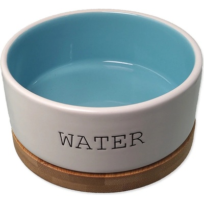 Dog Fantasy Water miska keramická s bambus. podložkou 13x5 cm