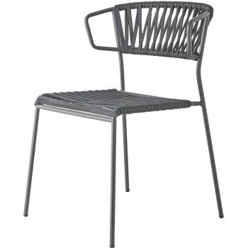 SCAB Židle LISA FILÓ s područkami antracit 2869 ZA