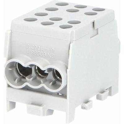 ELEMAN Svorkovnice rozbočovací HLAK 35-1/4 M2 GR, 100A, 1pól., IP20, šedá, DIN 327