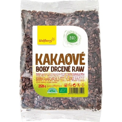 Wolfberry Kakaové boby drcené BIO 250 g