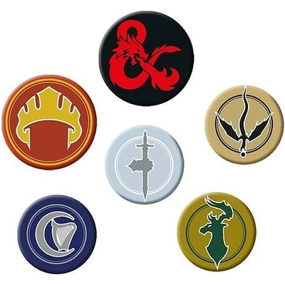 ABYstyle Sada odznakov Dungeons & Dragons - Factions