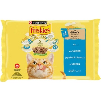 Image 1 of Храна за котки Friskies със сьомга 4*85гр