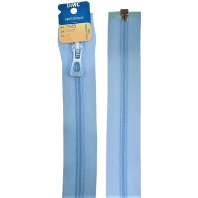 Zip DMC spirálový dělitelný No 6 délka 25 až 70 cm barva 2847 světle modrá délka 70 cm