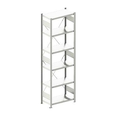 META zásuvný základní regál 2500 x 750 x 400 mm 6 polic 100 kg