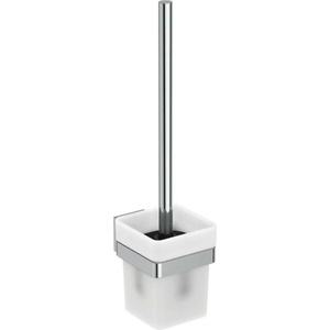Ideal Standard IOM Square - Тоалетна четка с държач, матирано стъкло/хром E2194AA (E2194AA)