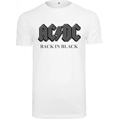 Urban Classics tričko AC/DC Back In Black Tee white