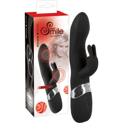 Sweet Smile SMILE Blacky - USB вибратор с 2 мотора (черен)