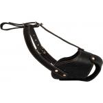 COLLAR Кожена намордник за куче Collar черен - staff