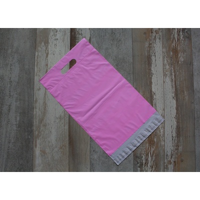 Růžová MAT plastová obálka s uchem 280x450+50mm 100ks