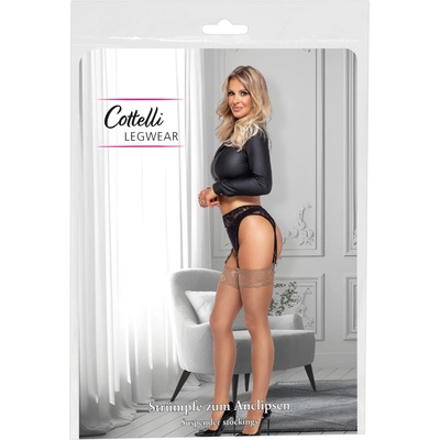 Cottelli Collection - копринен чорапогащник (естествен) - M