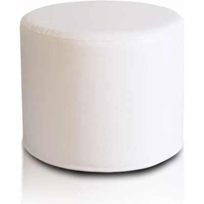 ECOPUF Taburetka - ROLLER - ekokoža E1 - Biela
