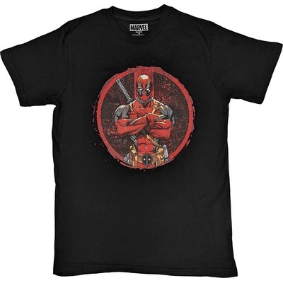 Marvel tričko Deadpool Arms Crossed čierne