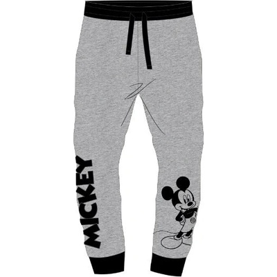 Kiddee Tepláky Mickey Mouse s manžetami a šňůrkou