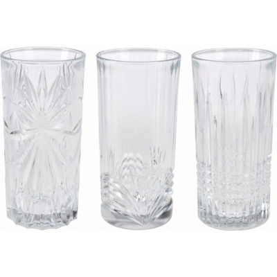 Glasmark 3 vzorovaných sklenic 380 ml