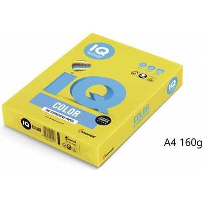 IQ A4 160g 250 listů žlutá