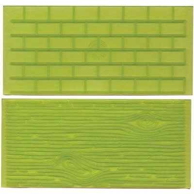 Strukturální podložka zeď a dřevo 14x7cm - FMM