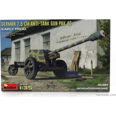 Miniart Accessories Military German 7.5 Anti-tank Gun Pak 40 1945 1:35