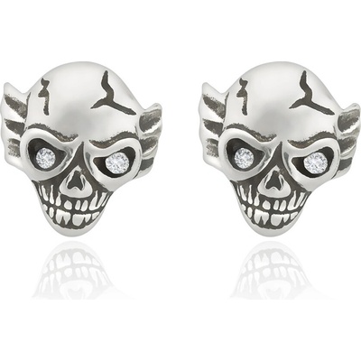 Sam's Artisans náušnice Memento Mori chirurgická oceľ INM042