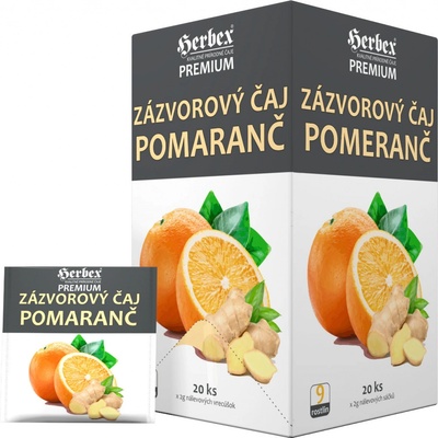 Herbex Zázvorový čaj Orange 20 x 2 g