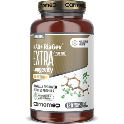 CarnoMed NAD+ RiaGev® EXTRA Longevity 120 kapslí