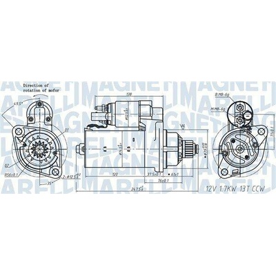 Startér MAGNETI MARELLI 063721508010