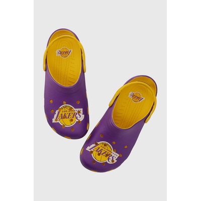 Crocs Чехли Crocs NBA Los Angeles Lakers Classic Clog в лилаво 208650 208862 (208650.75Y)
