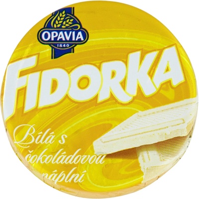 Opavia Fidorka Bílá s čokoládovou náplní 30 g – Zboží Dáma