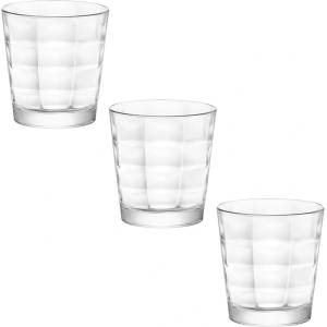 Bormioli Rocco ЧАШИ ЗА ВОДА cube 245ml 3БР (128755cac021990)