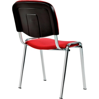 Antares Посетителски стол Antares TAURUS ТC TNT, до 120кг, дамаска, хромирана основа, червен (TAURUS-TC-TNT-C02)