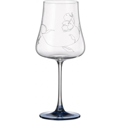 CRYSTALITE BOHEMIA BOHEMIA IDUNA BLUE SKLENICE NA VÍNO 6 x 650 ml