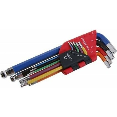 Festa Klíče imbus SET s kuličkou 1,5 - 10 mm 9 ks barevné 118500