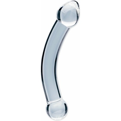 Clarity Celestial Purity obojstranné dildo z borosilikátového skla 19,2 x 3,6 cm
