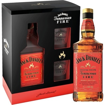 Jack Daniel's Fire 35% 0,7 l (dárkové balení 2 sklenice)