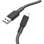 hoco. iPhone 14 Pro / 14 Plus / 14 HOCO X69 кабел за данни USB - Lightning, 100 cm, ЧЕРЕН/БЯЛ X69_USB_LIGHTNING_BW (X69_USB_LIGHTNING_BW)
