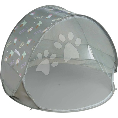 Breezy Anti UV Tent Lichen Beaba s 360° ventiláciou a ochranou proti piesku a hmyzu 120*85 cm sivý