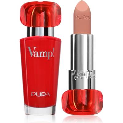 PUPA Vamp! Luminous Lipstick червило за плътни устни цвят 100 Naked Skin 3.5 гр