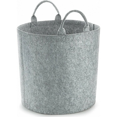 BagBase plstěnný koš S 30 x 30 cm šedá melange BG728