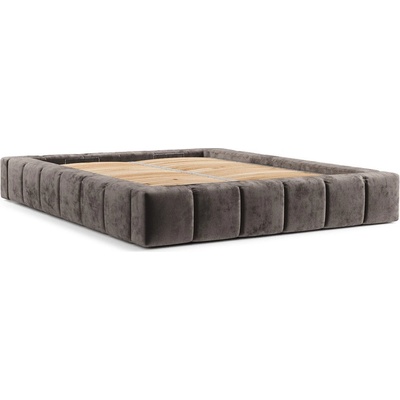 Maison de Reve Кафяво тапицирано двойно легло с място за съхранение с включена подматрачна рамка 160x200 cm Aruba L - Maison de Rêve (ARUBAL160_MDR_P0_LOT39_M0_NF_T0_L65)