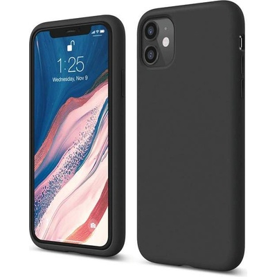 elago Soft Silicone Case - силиконов (TPU) калъф за iPhone 11 (черен)