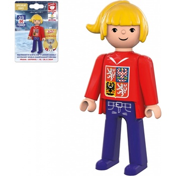 Efko Igráček Fanynka MS v hokeji 2024 červený dres figurka