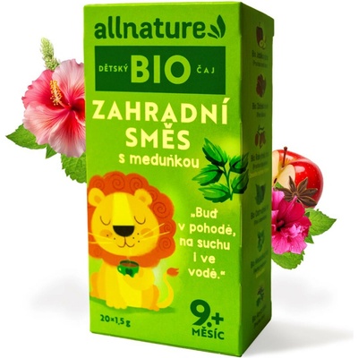 Allnature BIO Záhradná zmes s medovkou 20 x 1,5 g