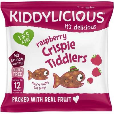 Kiddylicious rybičky křupavé malino 12 g