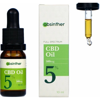 Absinther CBD kvapky 5% konopný olej Full Spectrum 10 ml