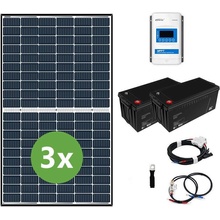 Ecoprodukt ostrovní systém 1,23 kWp 24V s 40A MPPT 200Ah