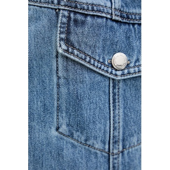 Morgan Дънкова пола Morgan в синьо къса с кройка тип молив JOLAM (JOLAM)