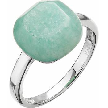 Evolution Group Stříbrný prsten čtverec s amazonitem 15028.3