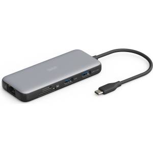 ASSMANN 7-портова USB-C докинг станция, макс. 4K/60Hz с HDR, HDMI, USB-A 3.2 Gen2, Gigabit Ethernet, SD/Micro SD, PD 100W (DA-70914)